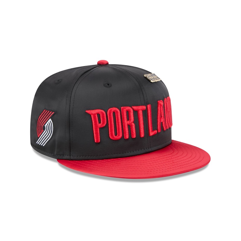 Portland Trail Blazers Spring Satin 59FIFTY Fitted Hat 7