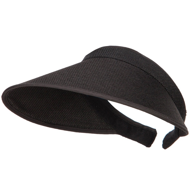 Women’s Polyester Clip On Visor Black One Size