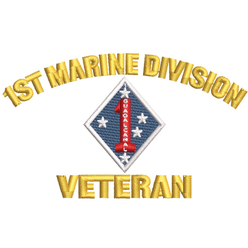 1st Marine Division Veteran Symbol 1st Marine Division Veteran Symbol One Size