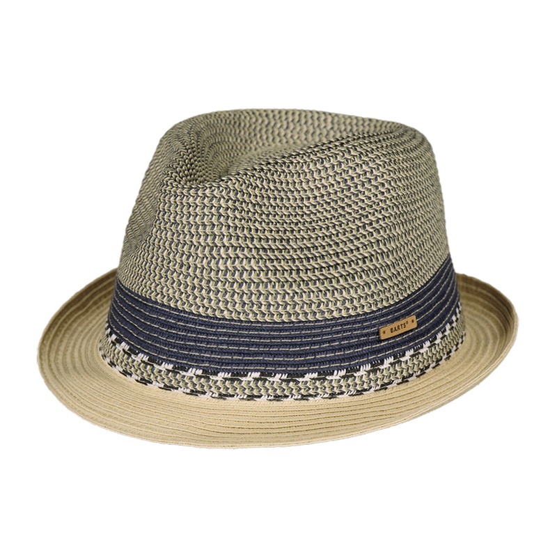 Barts Hats Fluoriet Summer Trilby Hat – Blue-Natural Medium/Large