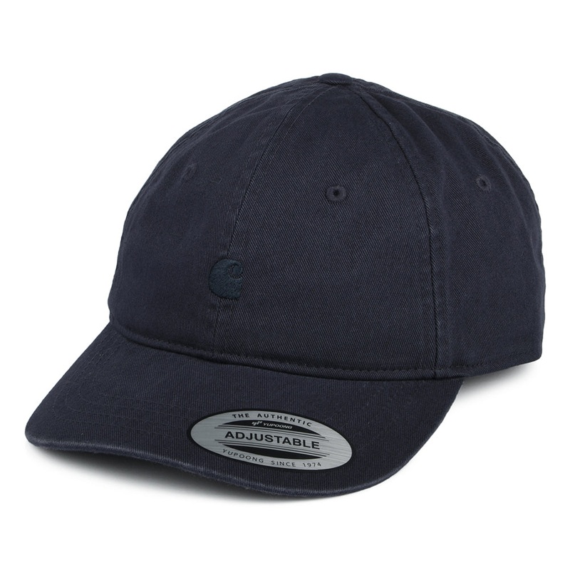 Carhartt WIP Hats Madison Logo Baseball Cap – Navy On Navy Adjustable