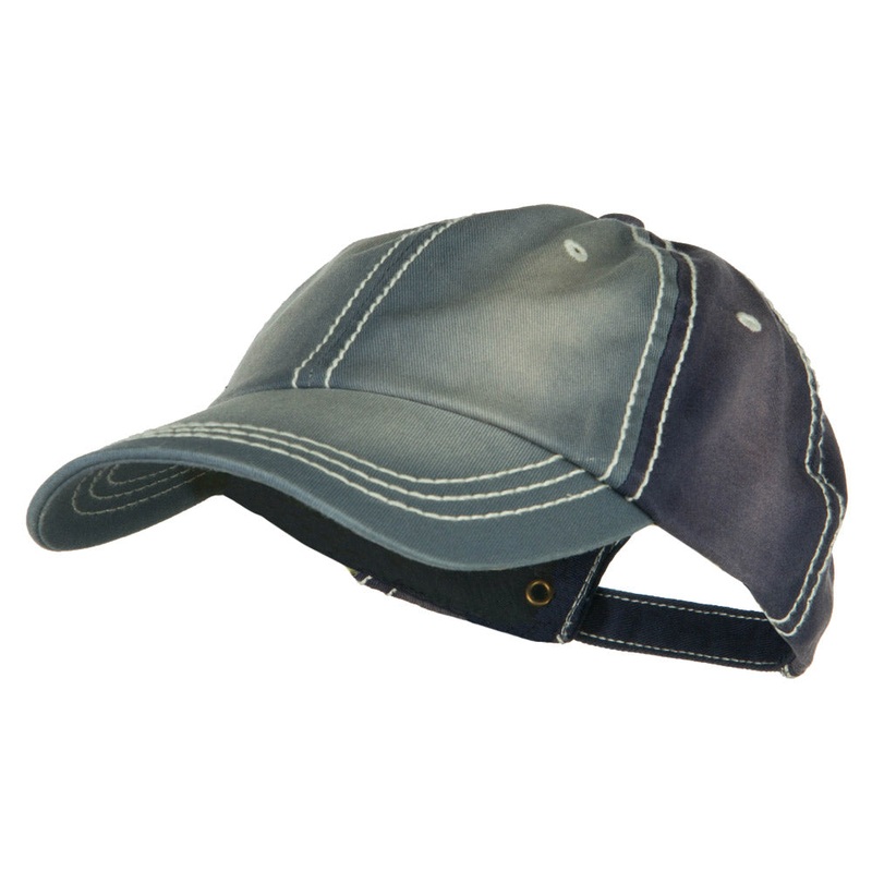 Cotton Twill Wash Distressed Cap Smoky Navy One Size