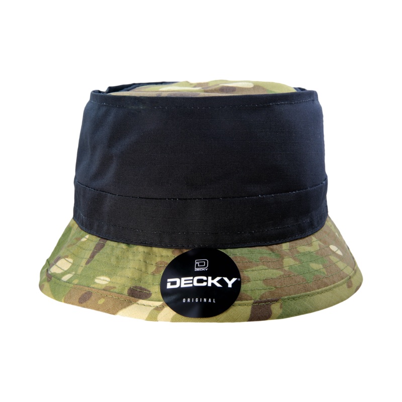 Decky 6313 MultiCam Camo Structured Bucket Hat, Camouflage Sun Hat MultiCam Camo S/M