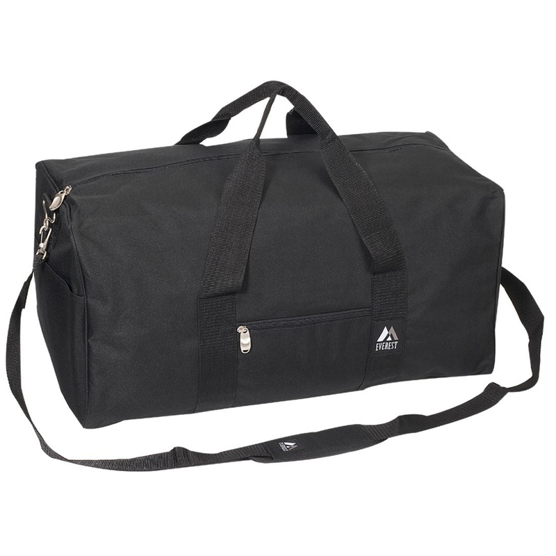 Everest Basic Utilitarian Medium Gear Duffle Bag 1008MD Black