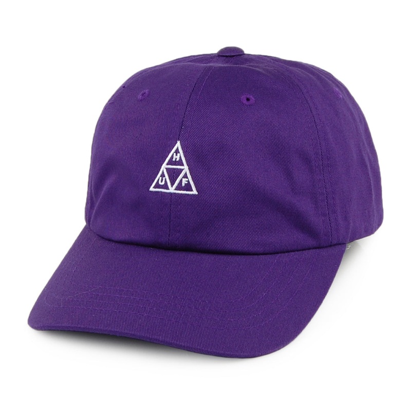 HUF Triple Triangle Curved Visor Baseball Cap – Purple Adjustable