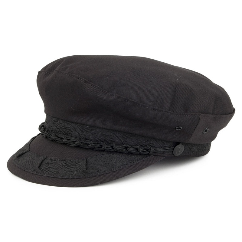 Jaxon & James Cotton Greek Fisherman Cap – Black S