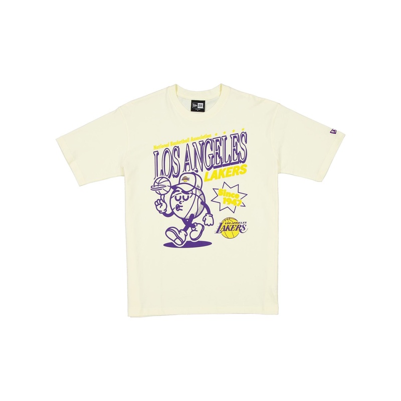 Los Angeles Lakers Sport Classics Chrome White T-Shirt S