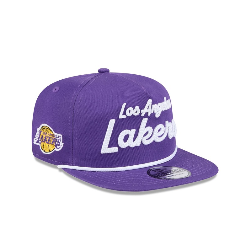 Los Angeles Lakers Team Text Golfer Hat One Size