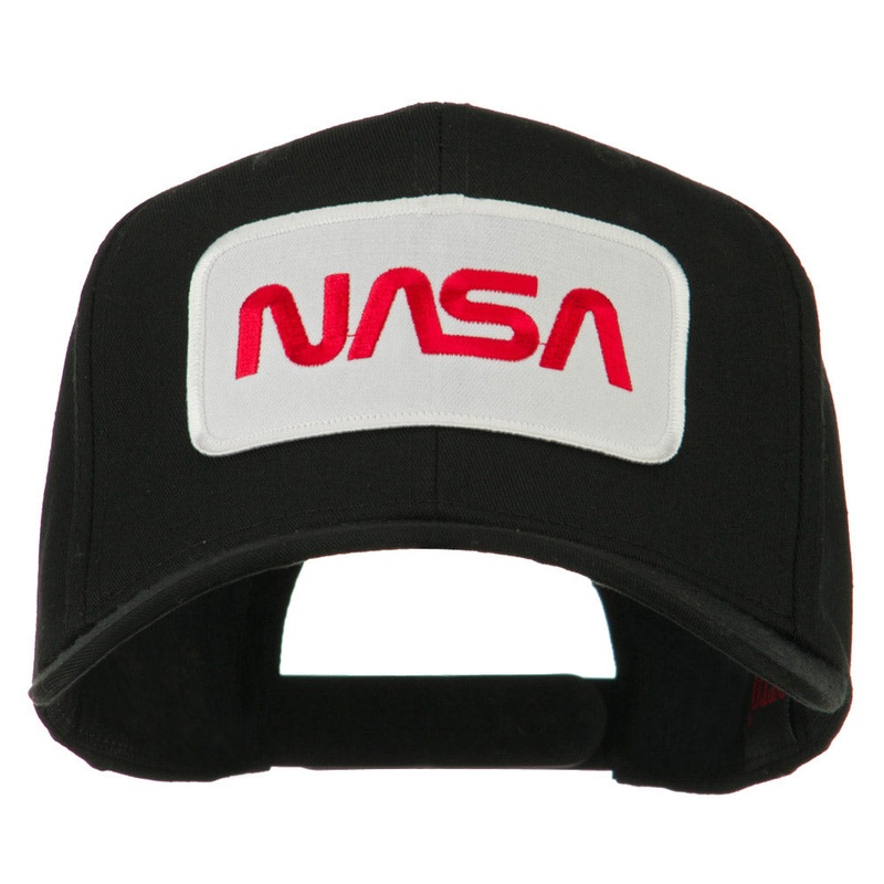 NASA Logo Embroidered Patched Cap Black One Size