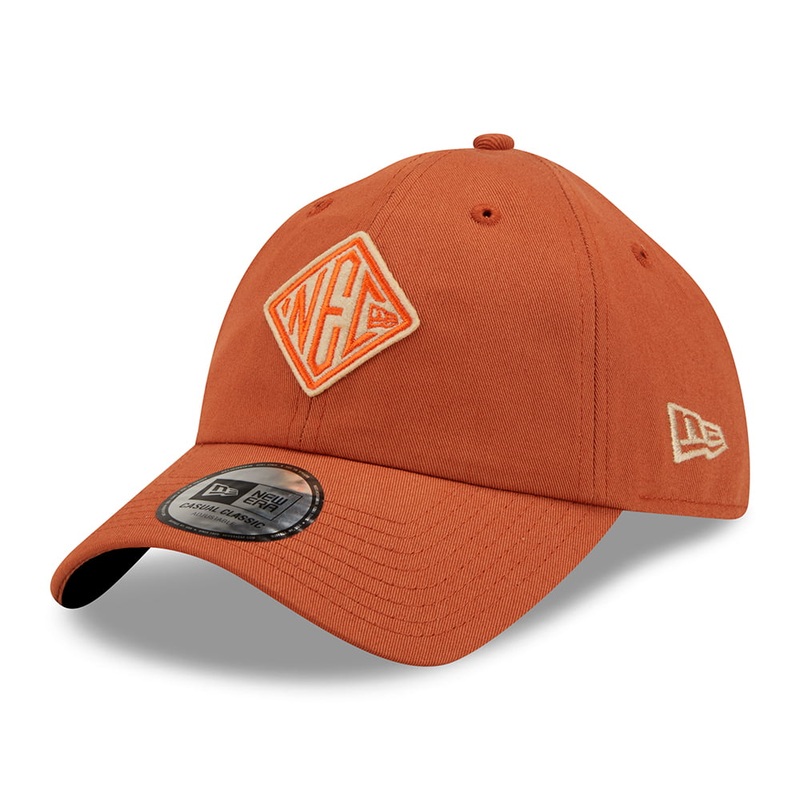 New Era 9TWENTY Cotton Baseball Cap – NEC Felt Patch Casual Classic – Burnt Orange Adjustable