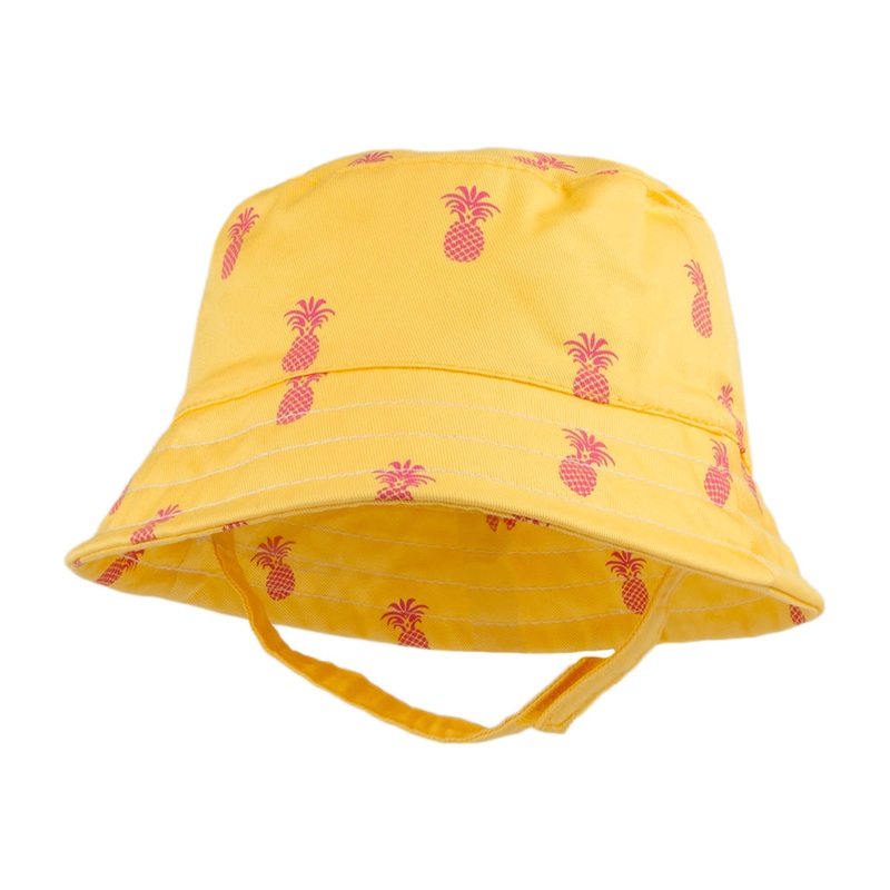 Scala Hats Kids Pineapple Bucket Hat – Yellow Kids – 1-Size