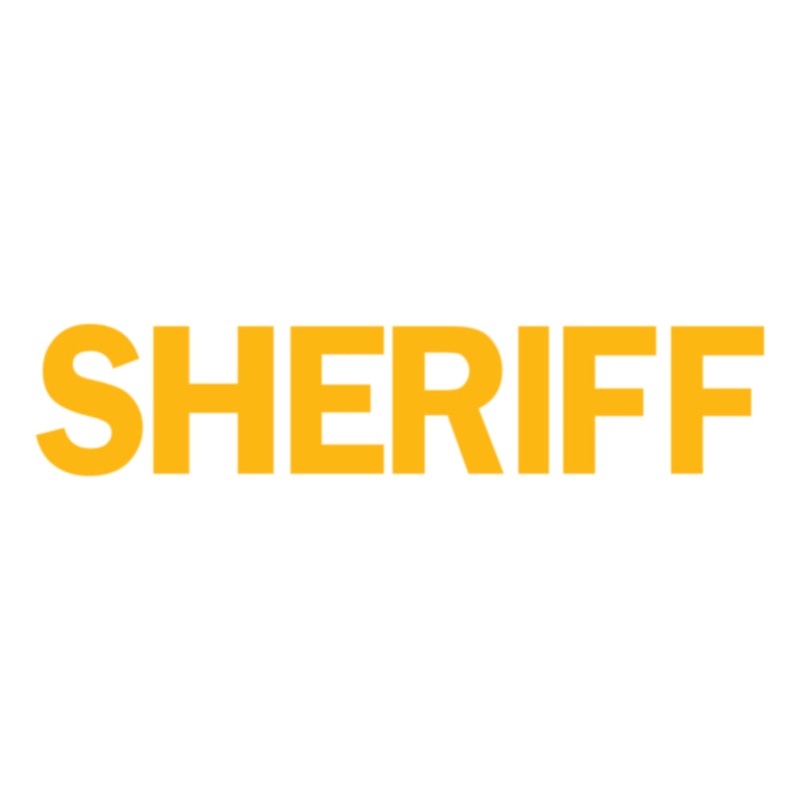 Sheriff Letter Heat Transfers Yellow One Size