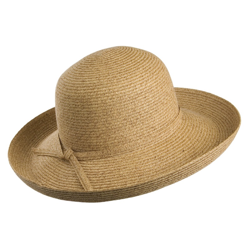 sur la tte Womens Traveller Packable Sun Hat – Toast Adjustable