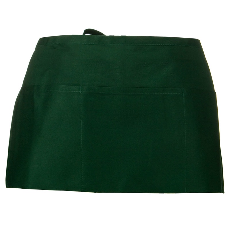 3 Pocket Waist Apron Red One Size