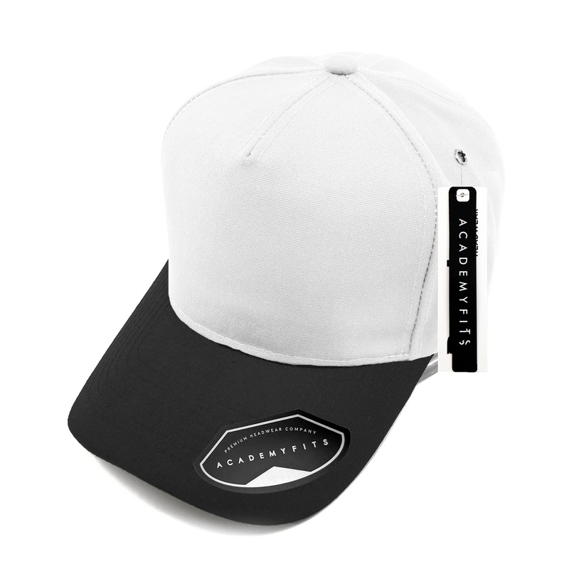 Academy Fits Cotton Canvas 2 Tone Buckle Hat 2025BT White/Black