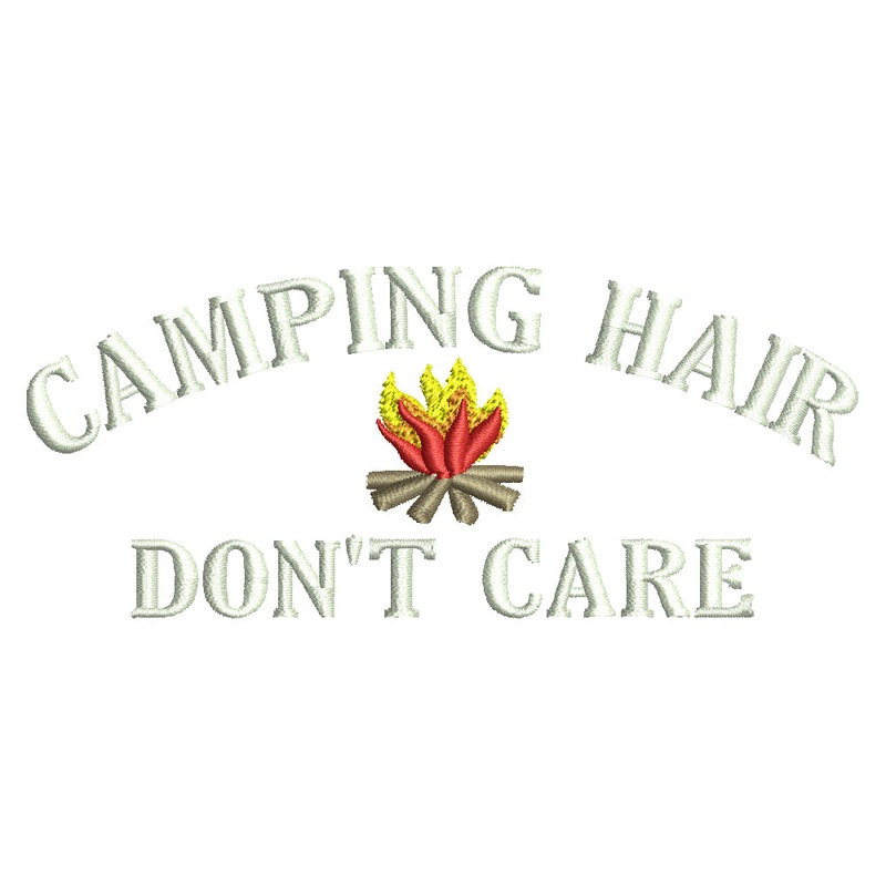 Camping Hair Don’t Care with Fire Default Title One Size