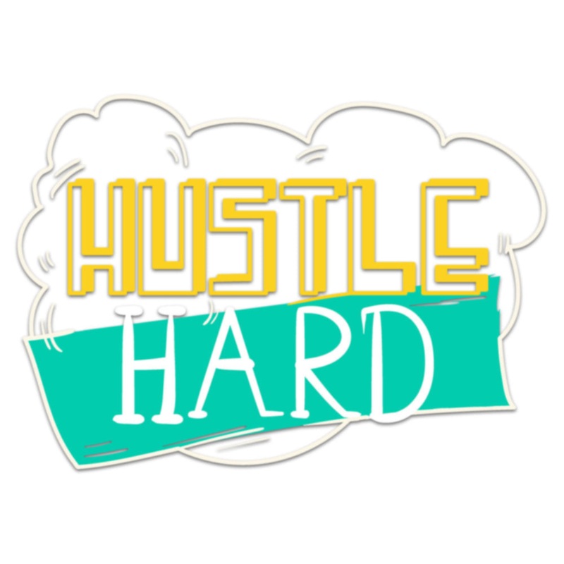 Gold Teal Hustle Hard Default Title One Size