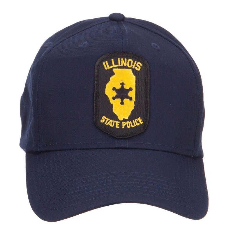 Illinois State Police Patched Cap Navy One Size