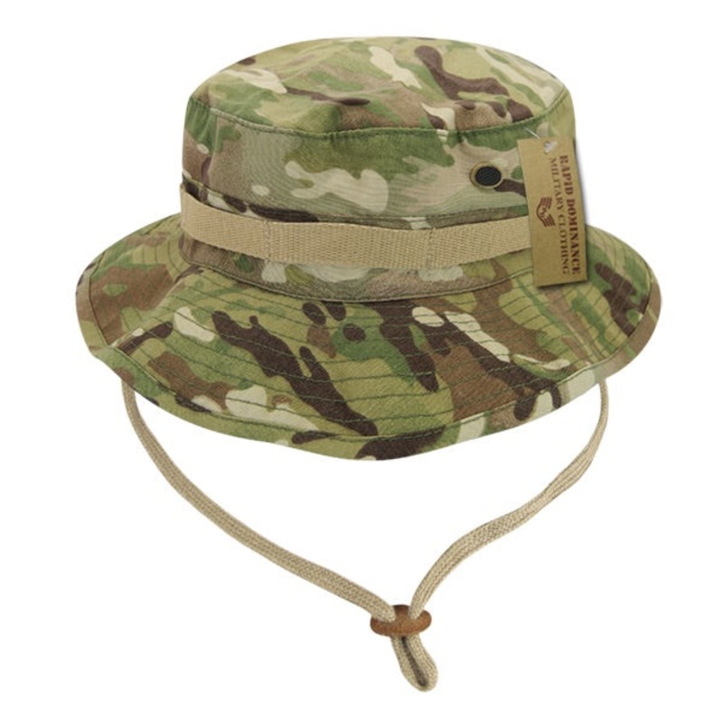 Military Boonie Hat MultiCam Camo Ripstop Tactical Australian Bucket Hat – Rapid Dominance R73 MultiCam Camo S