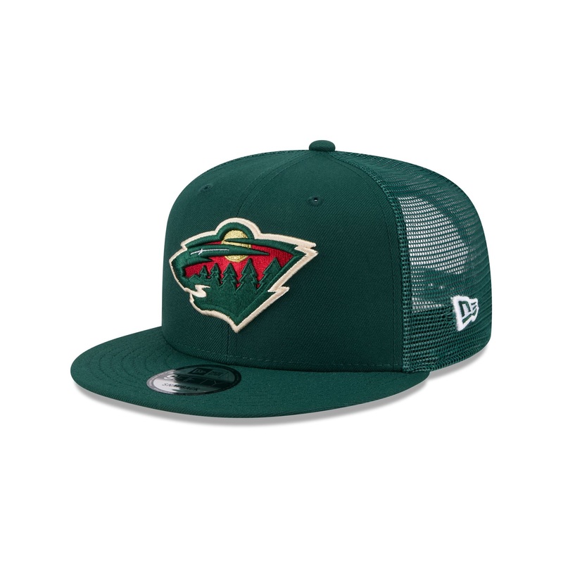 Minnesota Wild Team Tag 9FIFTY Trucker Hat One Size