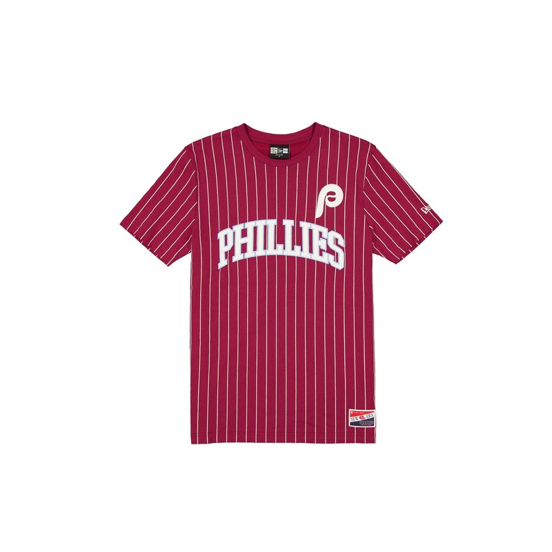 Philadelphia Phillies Throwback Pinstripe Wordmark T-Shirt S