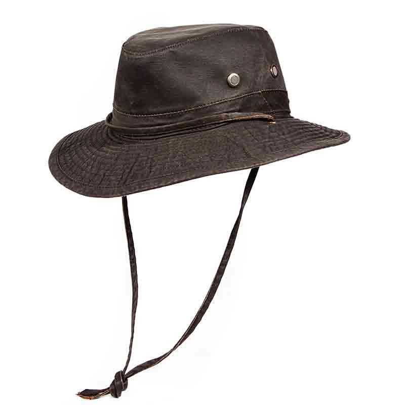Weathered Cotton Boonie – Dorfman Pacific Hat Brown S/M (22 3/4″)