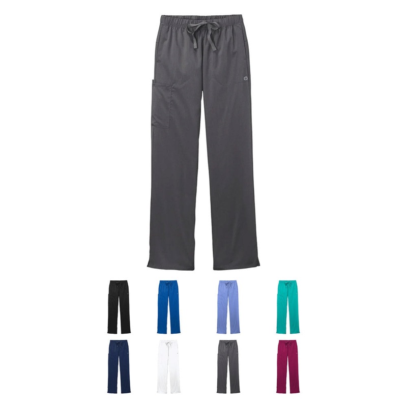 Wink Womens Premiere Flex Cargo Pant WW4158 WonderWink Black 2XS