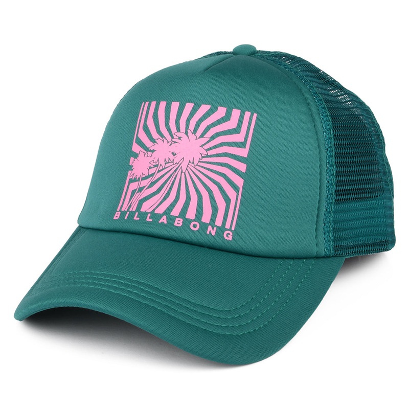 Billabong Hats Across Wave Trucker Cap – Teal Adjustable