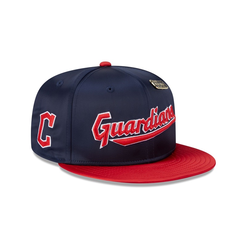 Cleveland Guardians Satin Pin 9FIFTY Snapback Hat One Size