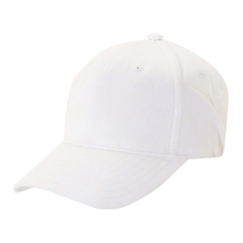 Cotton Performance Cap, White – DPC Global Hats White M/L