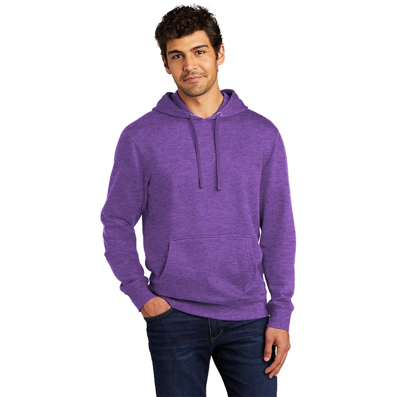 District DT6100 V.I.T. Fleece Hoodie – Heathered Purple Heathered Purple XS