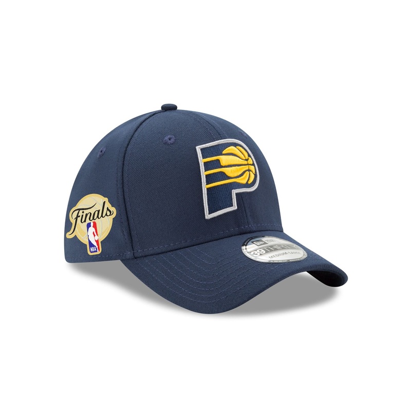 Indiana Pacers 2025 NBA Finals Sidepatch 39THIRTY Stretch Fit Hat S/M