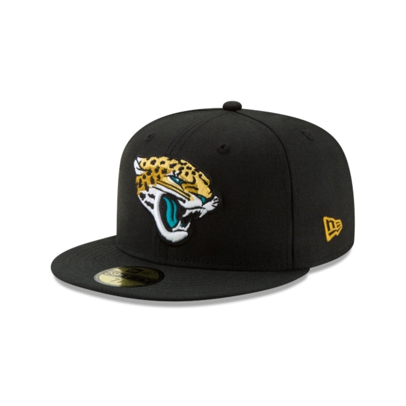 Jacksonville Jaguars Black 59FIFTY Fitted Hat 6 7/8