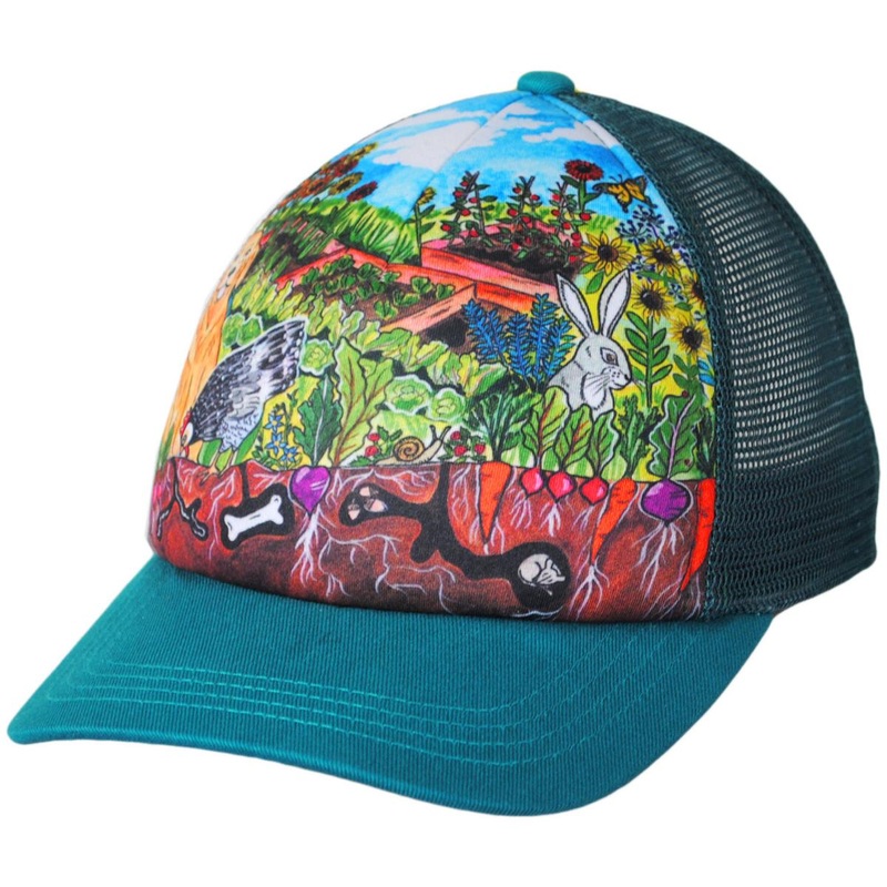 Kid’s Garden Party Trucker Snapback Baseball Cap MULTI ADJUSTABLE