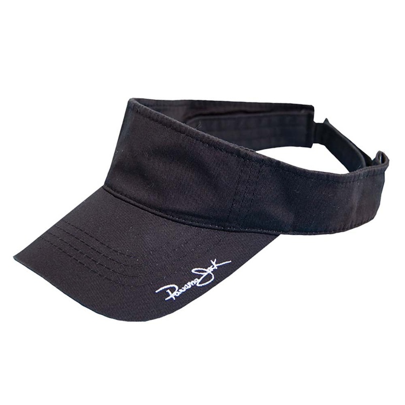 Men’s Cotton Visor with Velcro Backstrap – Panama Jack Hats Black OS