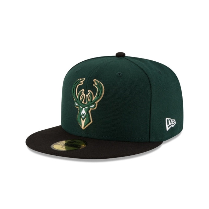 Milwaukee Bucks 2Tone 59FIFTY Fitted Hat 6 7/8