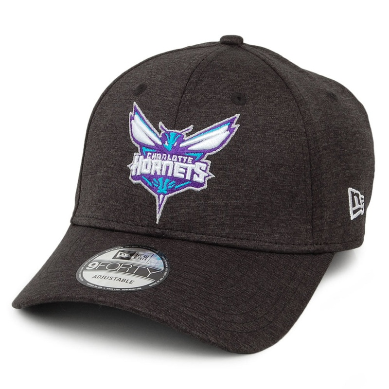 New Era 9FORTY Charlotte Hornets Baseball Cap – NBA Shadow Tech – Black Adjustable