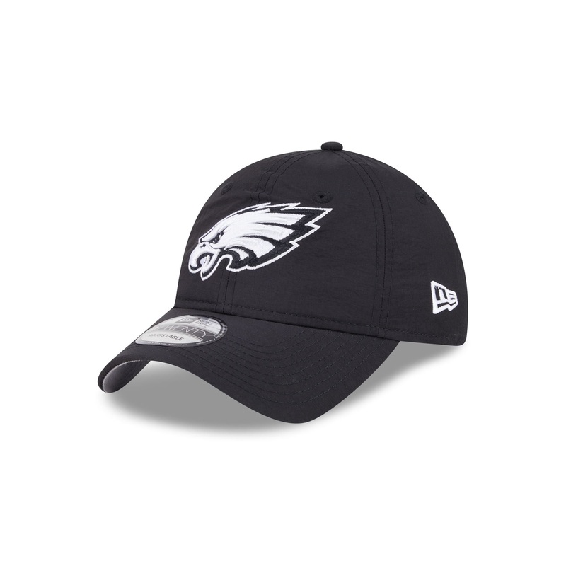 Philadelphia Eagles Everyday Nylon Black 9TWENTY Adjustable Hat One Size
