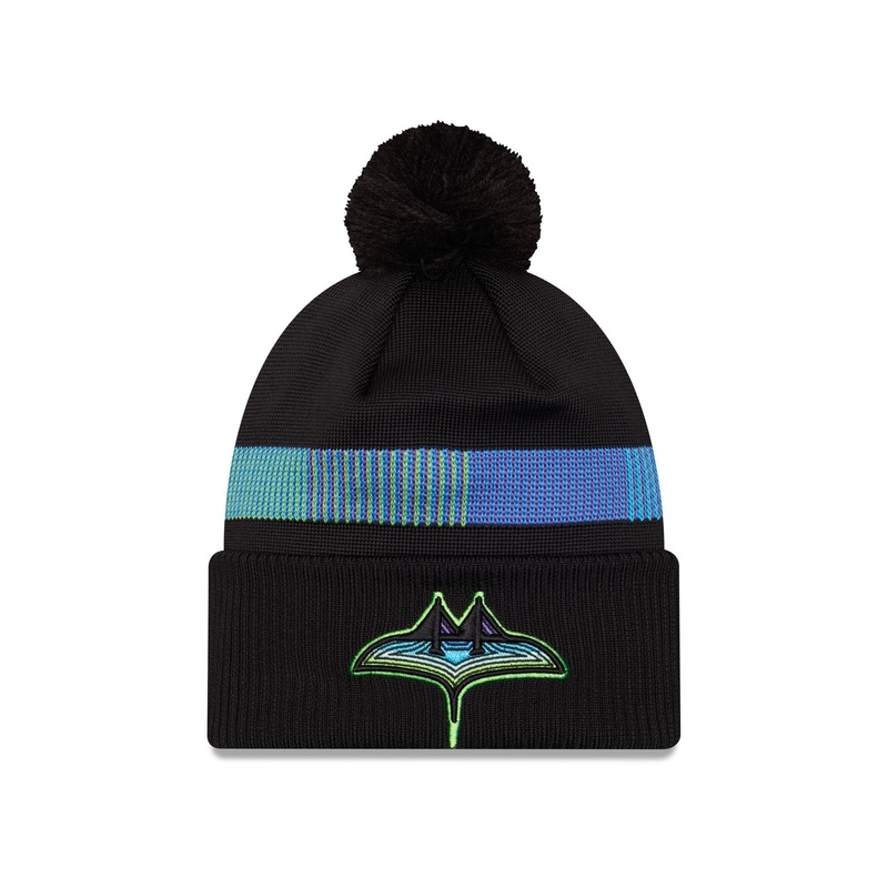 Tampa Bay Rays City Connect Pom Knit Hat One Size