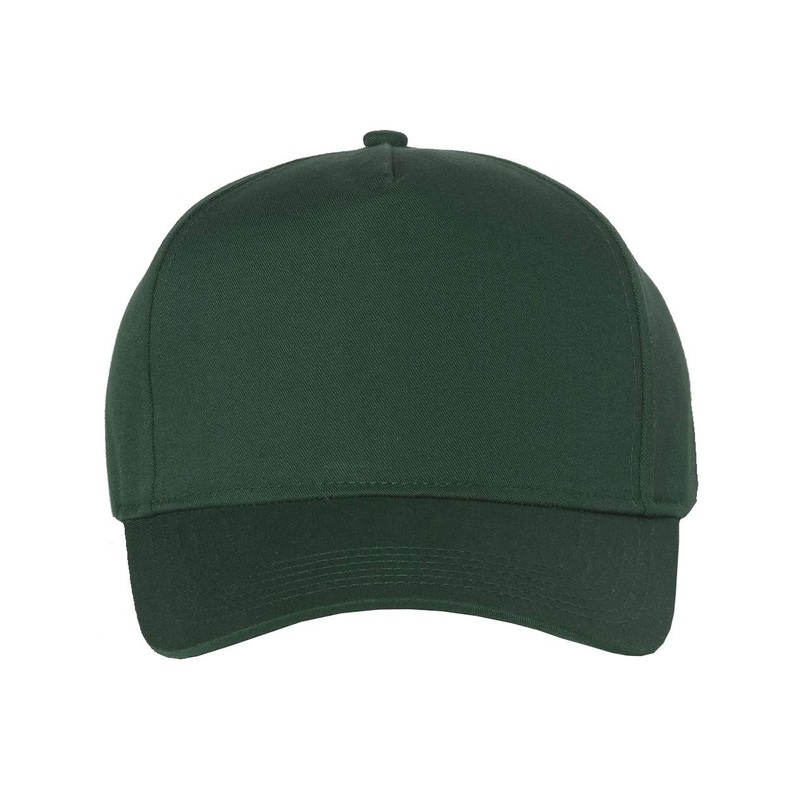 Valucap 8869 Five-Panel Twill Cap Black