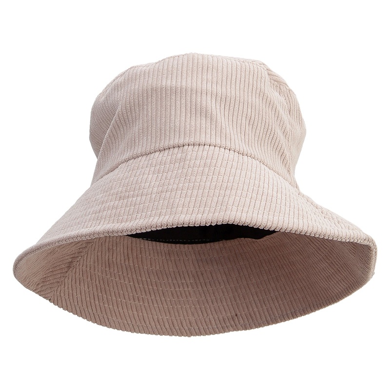 Women’s Corduroy Bucket Hat Beige One Size