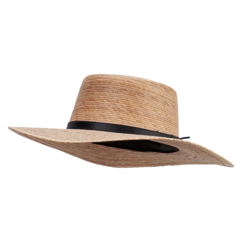 Women’s Palm Braid Fedora Crown Hat Dk Palm One Size