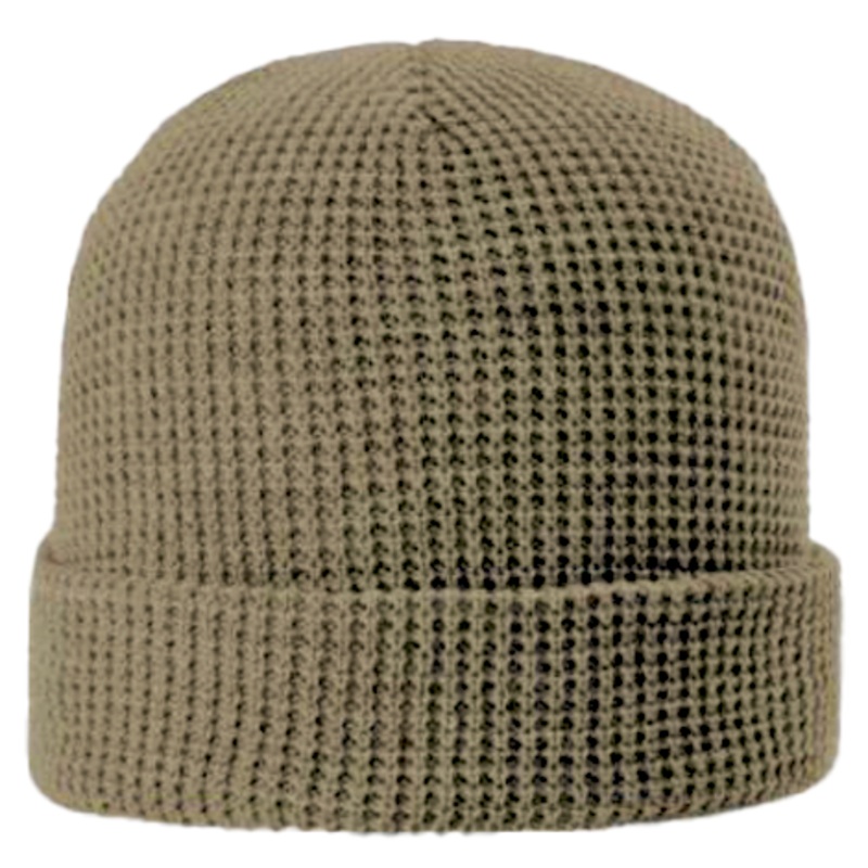 Zapped Headwear Waffle Beanie Khaki Sage