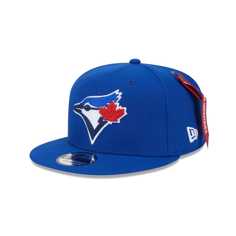Alpha Industries x Toronto Blue Jays Blue 9FIFTY Snapback Hat One Size