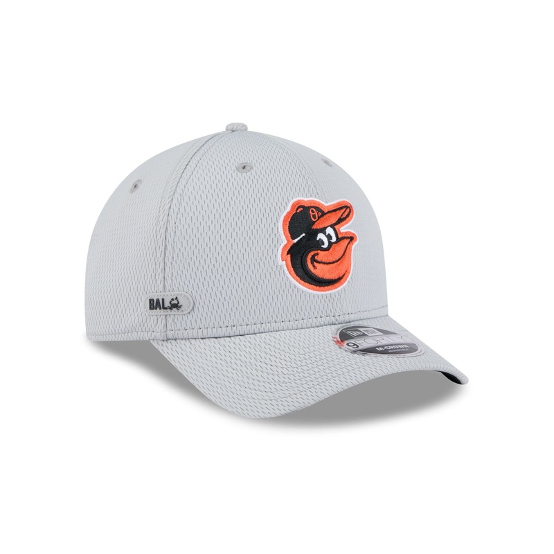 Baltimore Orioles 2025 Clubhouse Gray 9FORTY M-Crown Snapback Hat One Size