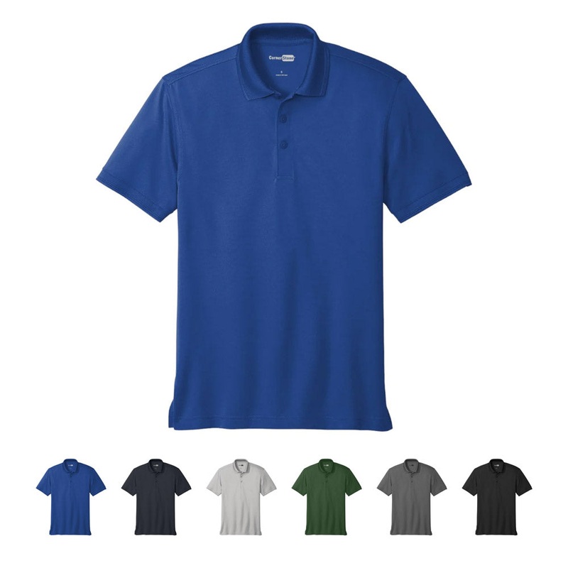 CornerStone Industrial Snag-Proof Pique Polo CS4020 Black XS