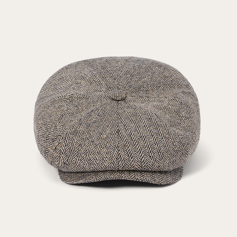 Herringbone Silk Hatteras Black/Brown Herringbone S