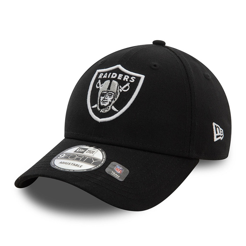 New Era 9FORTY Las Vegas Raiders Baseball Cap – NFL Side Patch – Black Adjustable