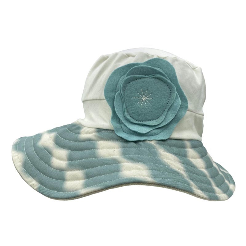 Organic Cotton Stretch Fit Sun Hat with Dyed Brim – Flipside Hats Teal