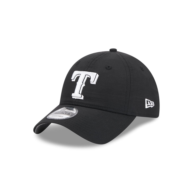Texas Rangers Everyday Nylon Black 9TWENTY Adjustable Hat One Size